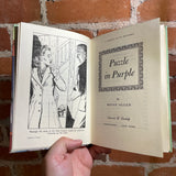 Puzzle in Purple - Connie Blair Mystery - Betsy Allen - 1948 Grosset & Dunlap Hardback