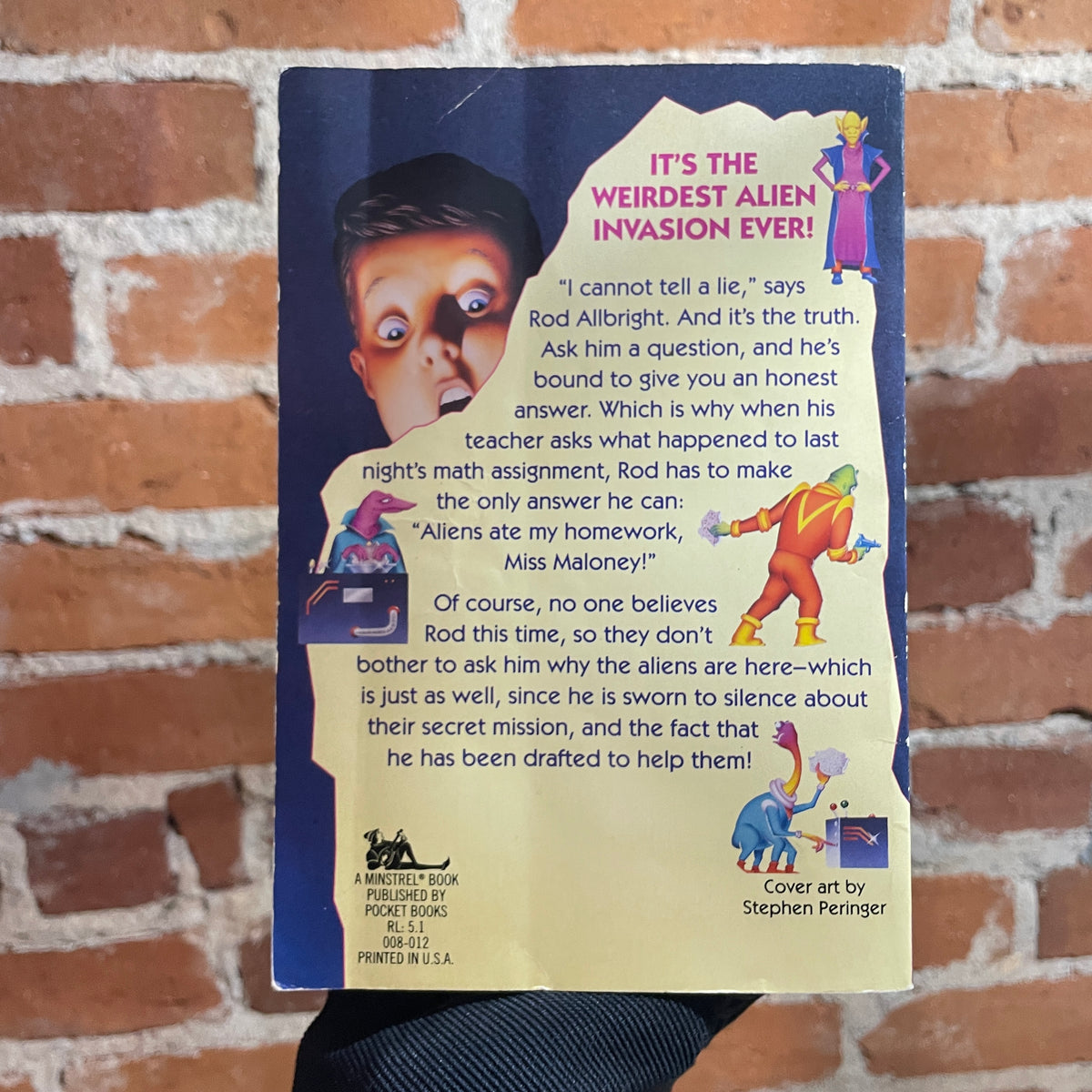 Aliens Ate My Homework - Bruce Coville - 1993 Illustrated Minstrel