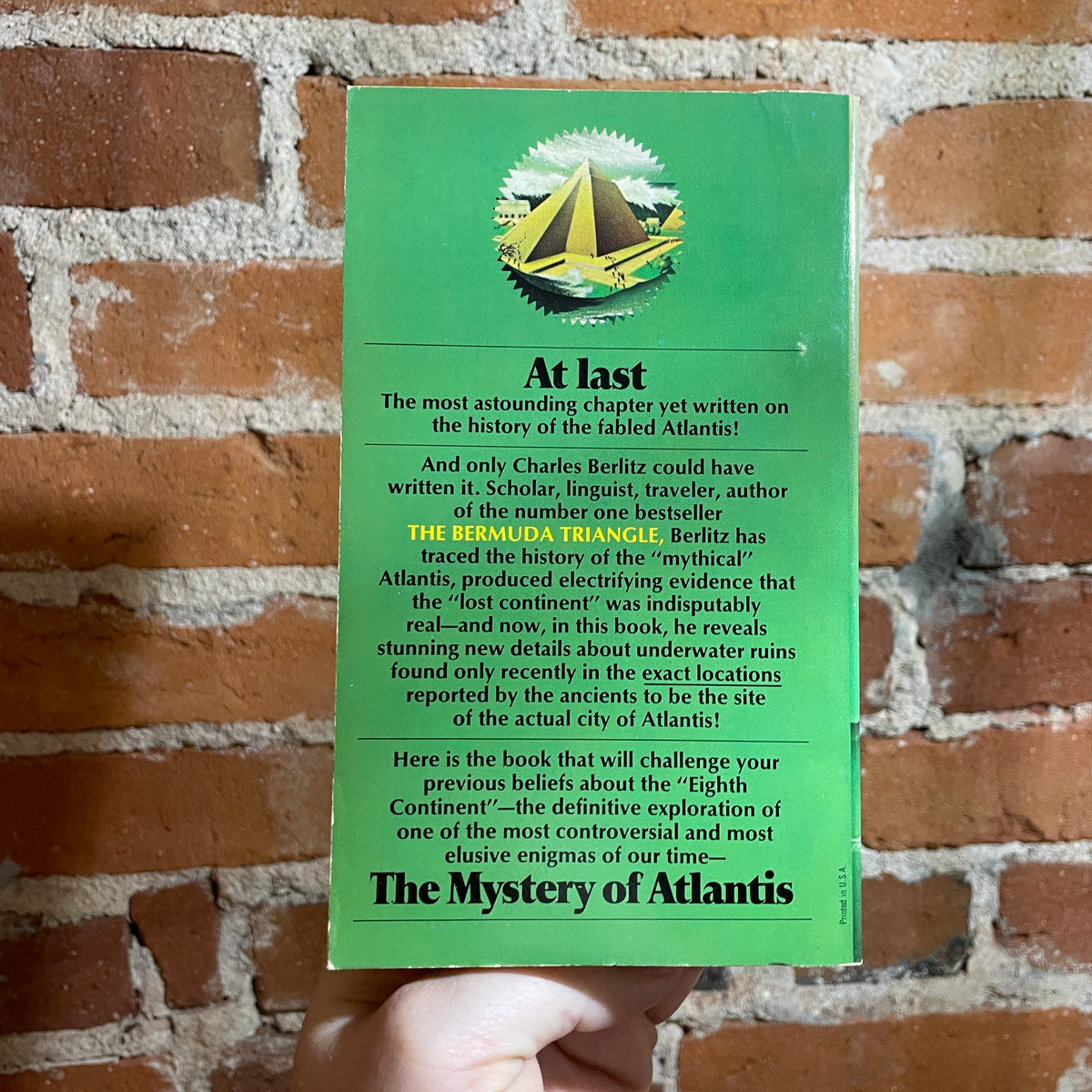 The Mystery of Atlantis - Charles Berlitz - 1976 7th Avon Books