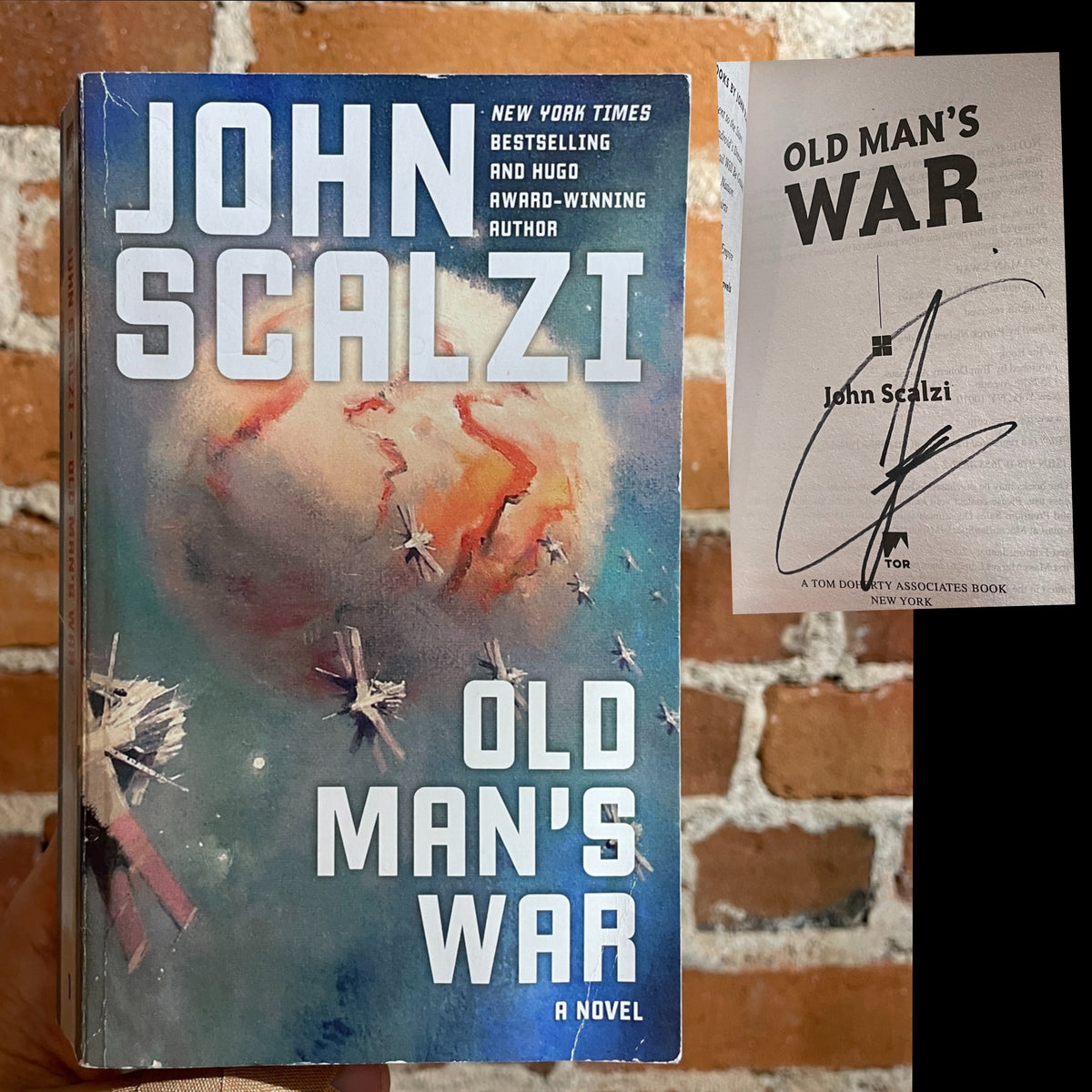 Old Man's War - John Scalzi - Signed 2007 Tor Books Paperback