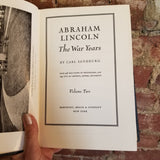 Abraham Lincoln: The War Years, Vol 2 - Carl Sandburg 1939 Harcourt, Brace & Co vintage hardback
