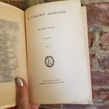 A Tramp Abroad Volume 1- Mark Twain 1907 Harper & Brothers vintage Illustrated hardback