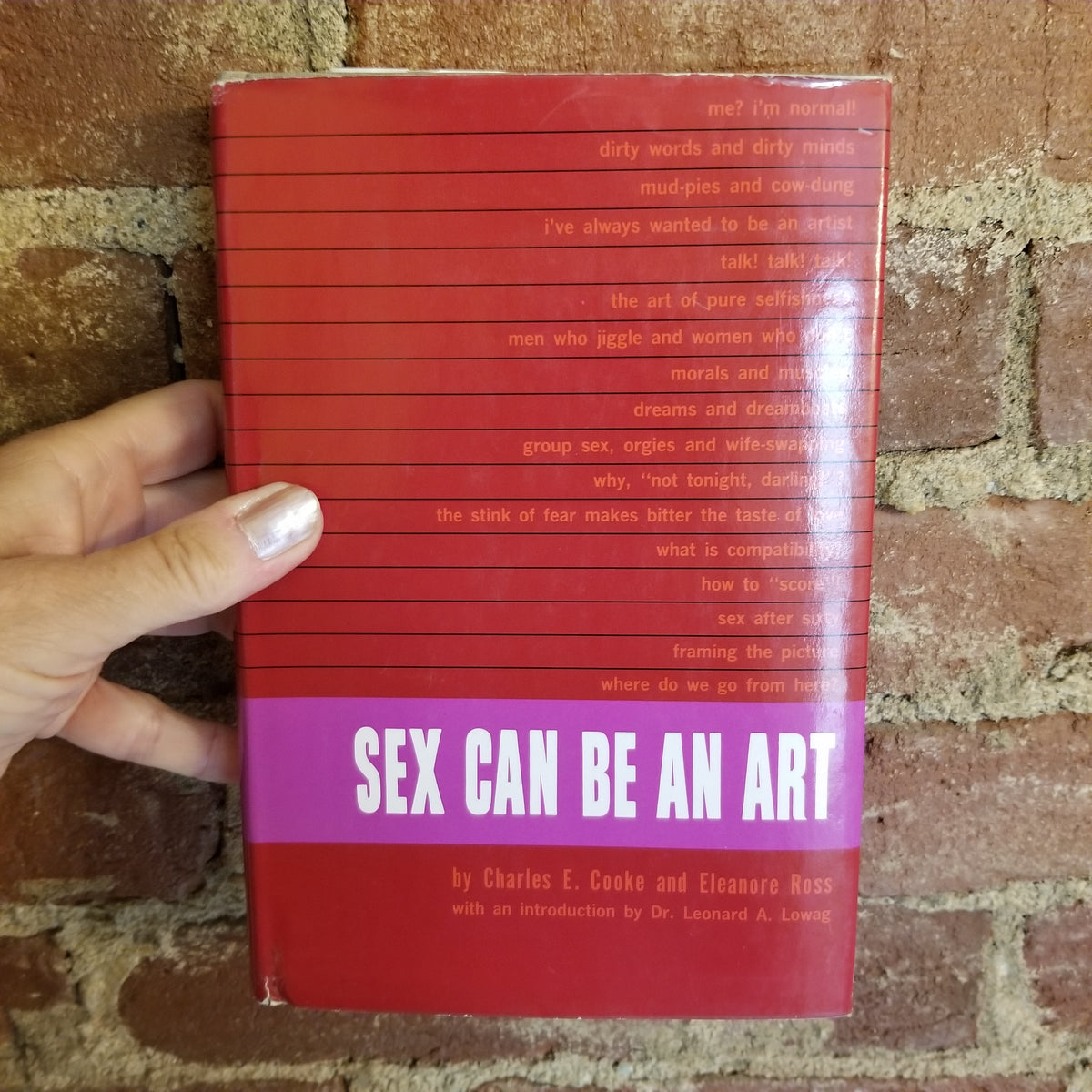Sex Can Be an Art -Charles Cooke 1964 Sherbourne Press vintage HBDJ