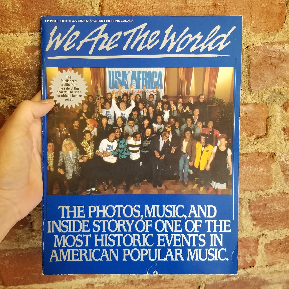 We Are the World - David Breskin 1985 Perigee Books vintage PB