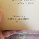 Addresses -  Henry Drummond 1892 Henry Altemus vintage HB