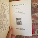 A Modern Instance - William Dean Howells 1881 Houghton Mifflin vintage HB