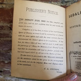 Peters' Sodality Hymn Book- Sisters of Notre Dame 1900 Oliver Ditson Co vintage HB