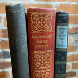 Guy De Maupassant 3 Vintage Book Bundle Lot - A Women's Heart / The Pedlar 1903 / 1951 / 1926