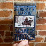 A Game of Thrones - George R.R. Martin - 1997 Bantam Books Shiny Silver Paperback