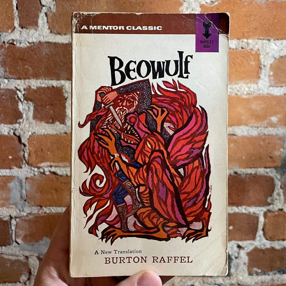 Beowulf Burton Raffel 1963 Mentor Book Paperback