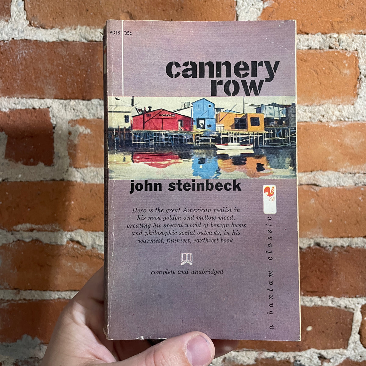 Cannery Row John Steinbeck 1959 Bantam Books paperback Frank