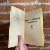 A Night To Remember - Walter Lord - 1977 Bantam Paperback - Titanic