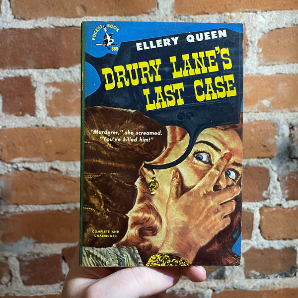 Drury Lane’s Last Case - Ellery Queen - 1949 Pocket Books Paperback