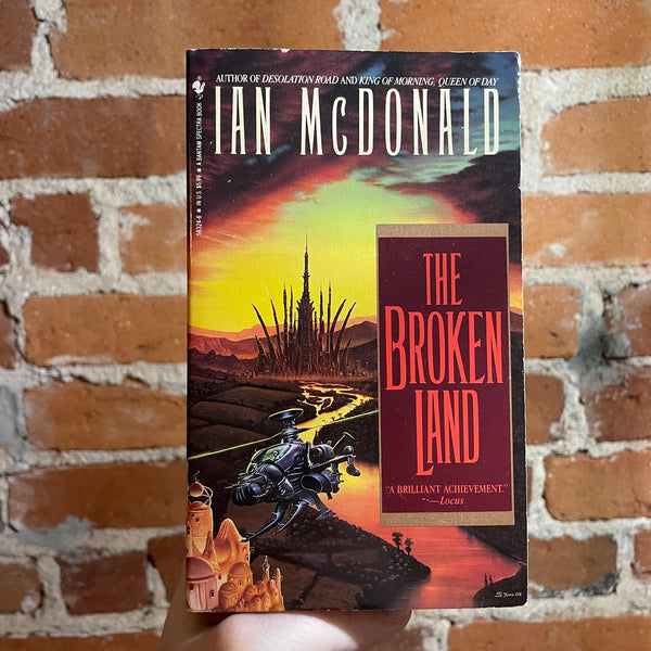 The Broken Land - Ian McDonald - 1993 Bantam Books Paperback - Stephen Youll Cover