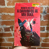A Darkness In My Soul - Dean R. Koontz - 1972 Daw Books Paperback #12 - Jack Gaughan Cover Reading Copy