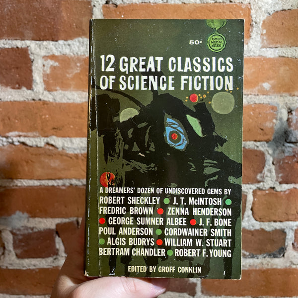 12 Great Classics of Science Fiction - Edited by Groff Conklin - 1963 1st Fawcett Publicans Paperback (Robert Sheckley & Fredric Brown)