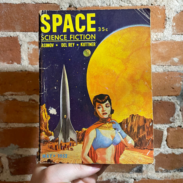Space Science Fiction May 1952 - Asimov, Del Rey, and Kuttner - Orban Cover