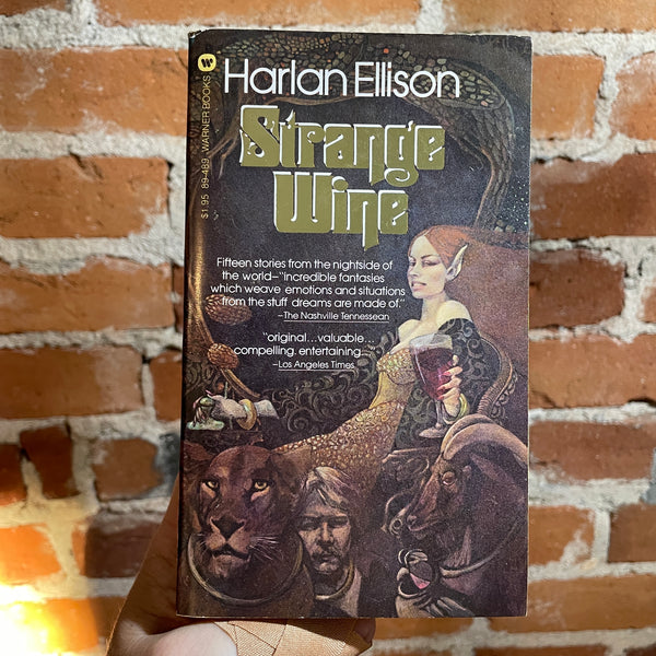Strange Wine: Fifteen New Stories from the Nightside of the World- Harlan Ellison - 1979 Warner Books Paperback - Leo & Diane Dillon Cover
