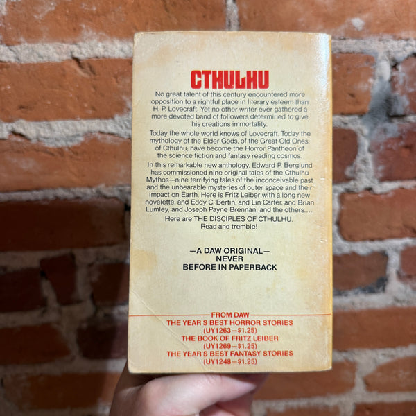 The Disciples of Cthulhu - Edited by Edward P. Berglund - 1976 Daw
