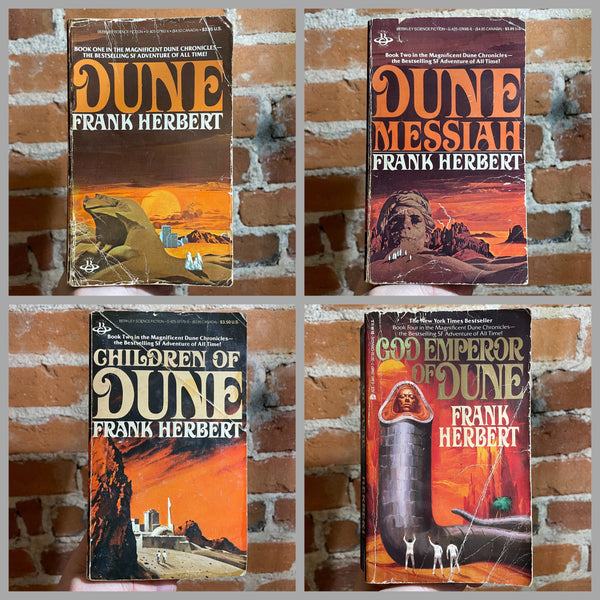 Dune Series Vintage Berkley Books Paperback Bundle (#1-4) - Reading Editions