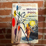 The Moon Pool - A. Merritt - 1956 Avon Books Paperback T135 - Art Sussman Cover