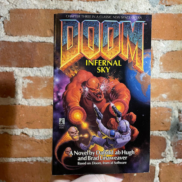 Doom Infernal Sky - Dafydd ab Hugh and Brad Linaweaver - 1996 Pocket Books Paperback - Romas Kukalis Cover