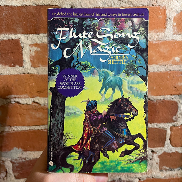 Flute Song Magic - Andrea Shettle - 1990 1st Avon Flare Paperback - Dean Morrissey Cover