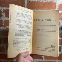 Black Voices: An Anthology of Afro-American Literature - 1968 5th Mentor Books Paperback