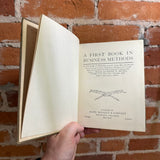 A First Book In Business Methods - William P. Teller & Henry E. Brown - 1916 Rand, McNally & Company Hardback