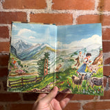 Heidi-Johanna Spyri Illustrated Junior Library 1945 Grosset & Dunlap vintage hardback