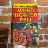 When Heaven Fell - William Barton - 1995 Warner Books Paperback - Sean Beavers Cover