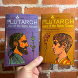Plutarch: Lives of Noble Romans & Lives of Noble Greeks - Dell Laurel Paperback Bundle