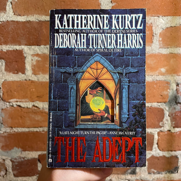 The Adept - Katherine Kurtz & Deborah Turner Harris - 1991 Ace Books Paperback - Tom Kidd Cover