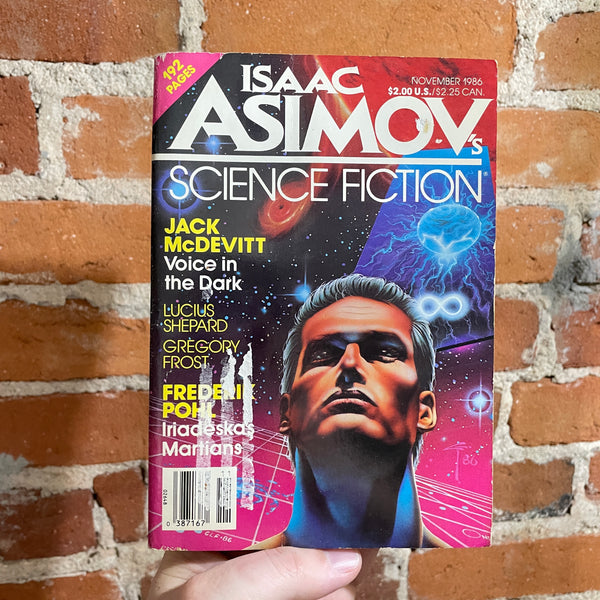 Voice in the Dark - Jack McDevitt - Asimov’s Magazine Nov. 1986 - Gary Freeman Cover