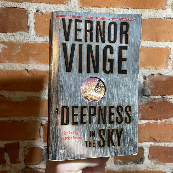 A Deepness in the Sky - Vernor Vinge - 2000 Tor Books Paperback - Holographic Silver Cover