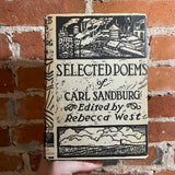 Selected Poems of Carl Sandburg - Edited by Rebecca West - 1954 Harcourt, Brace & World Hardback