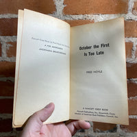 October the First is Too Late - Fred Hoyle - 1970 Fawcett Books Paperback - Paul Lehr Cover