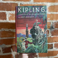Kipling: A Selection of His Stories and Poems - John Beecroft - 1956 Doubleday Illustrated Hardback Vol. 1 & 2