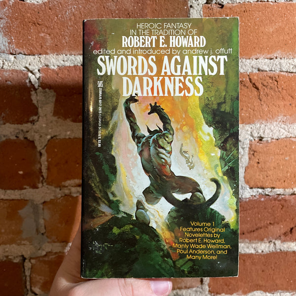 Swords Against Darkness - Robert E. Howard - Edited by Andrew J. Offutt - 1990 Zebra Books Paperback - Ramsey Campbell, Manly Wade Wellman, + more!