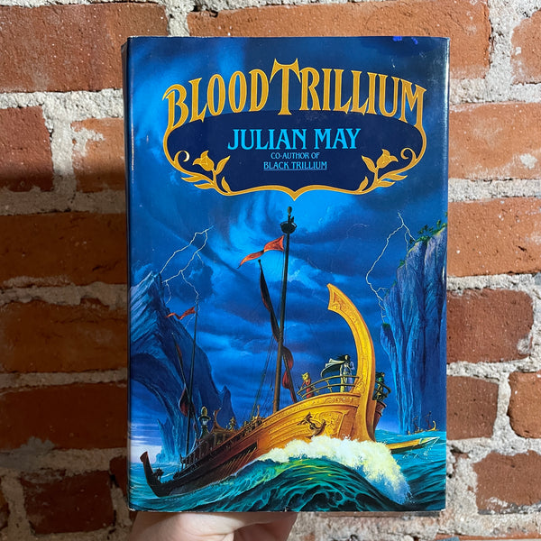 Blood Trillium - Julian May - 1992 Bantam Books Hardback - Mark Harrison Cover