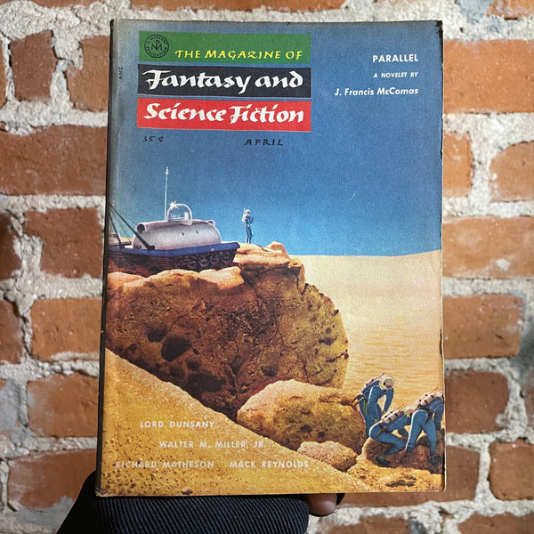 A Canticle for Leibowitz  - Fantasy & Science Fiction Magazine April 1955 -  Chesley Bonestell Cover - RARE Edition