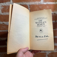 Of Woman Born - Adrienne Rich - SIGNED 1977 4th Bantam Books Paperback
