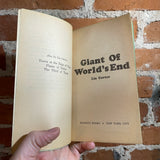 Giant of World’s End - Lin Carter - 1969 Belmont Books Paperback - Jeff Jones Cover