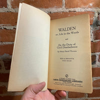 Walden & Civil Disobedience - Henry David Thoreau - 1960 29th Signet Books Paperback