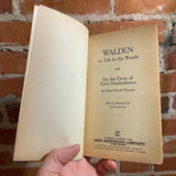 Walden & Civil Disobedience - Henry David Thoreau - 1960 29th Signet Books Paperback