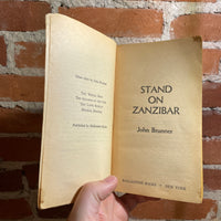 Stand On Zanzibar - John Brunner - 1973 4th Ballantine Books Paperback - Steele Savage Cover