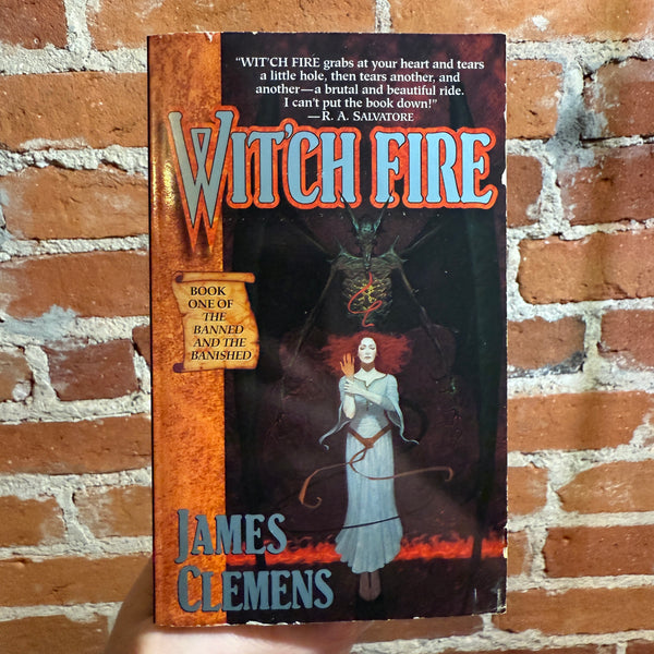 Wit’ch Fire - James Clemens - 1999 Ballantine Books Paperback - Brom Cover