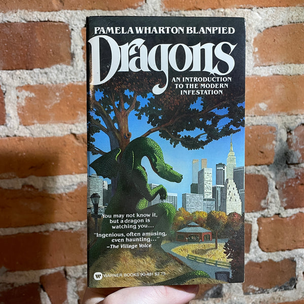 Dragons - Pamela Wharton Blanpied - SIGNED 1981 Warner Books - Carl Lundgern Cover