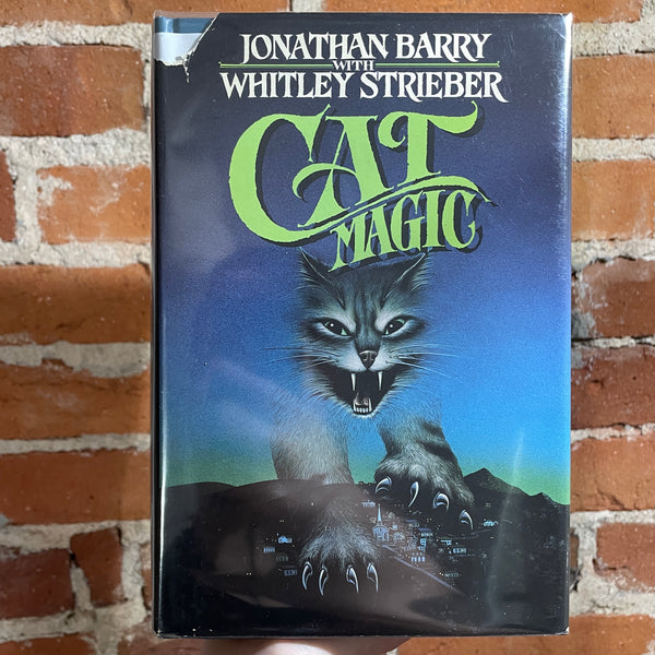 Cat Magic - Jonathan Barry with Whitley Streiber - 1986 BCE Tor Books Hardback - Paul Stinson Cover