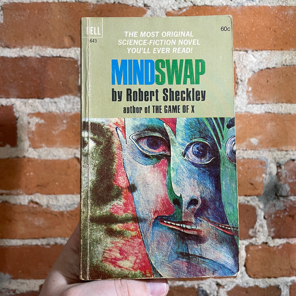 Mindswap - Robert Sheckley - 1967 First Printing Dell Paperback Edition - James McMullan cover